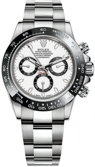 Rolex Cosmograph Daytona White Dial Men's Panda Watch 116500LN