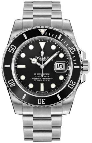 Rolex Submariner Date Black Dial Men's Watch 116610LN